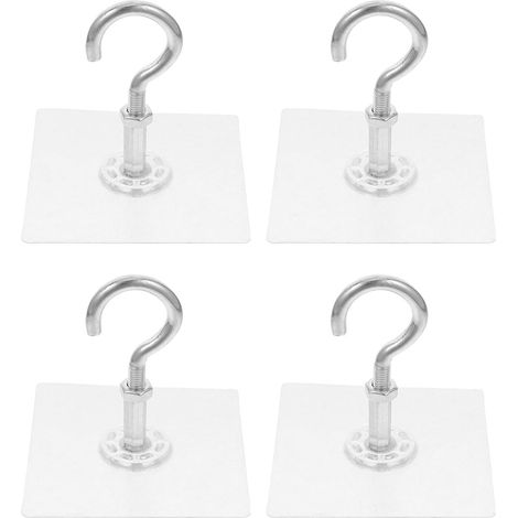 Lot de 4 crochets adhésifs pour plafond sans perçage (1/5)