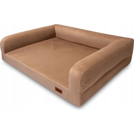 Letto ortopedico per cani, divano in velluto, HUGGY DOGGY L (1/5)
