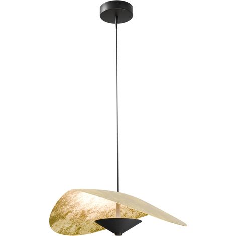 Ø Lumière suspendue LED de 45 cm Lente Feuille d’or - 2100-05-08-45 (1/3)