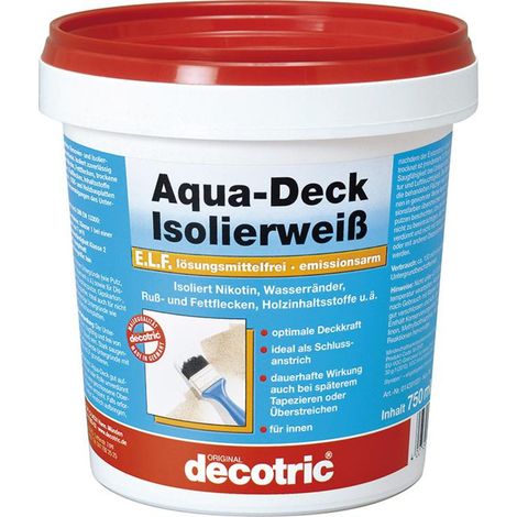 Decotric Aqua-Deck Isolierweiß 750 ml Grundierungen (1/2)