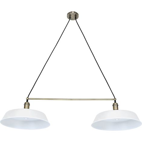 Lampada da soffitto "PARIS" 2 luci bianco opaco CRISTALRECORD 99-249-27-000