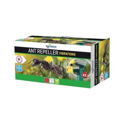 WEITECH Répulsif à fourmis à ultrasons Surface 2x400m² vibrations (1/2)