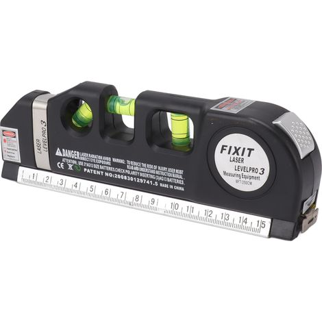 Kit de niveau magnétique 3 en 1, niveau à bulle haute précision pour construction, accrochage de tableaux, écriture, peinture et décoration intérieure (1/5)