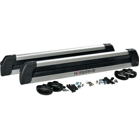 coppia portasci nordrive "nordic-king evo aluminium nk-60" argento - n40011