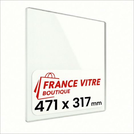 471 x 317 x 4 mm - Vitre de cheminée pour insert et poêle à bois - verre de rechange - France Vitre - jusqu'à 800°C - 317 x 471 x 4 mm (1/5)