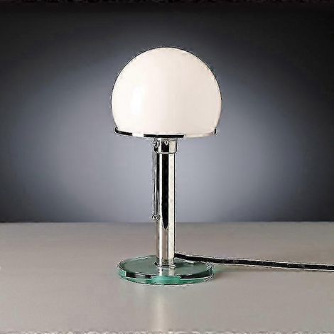 Lampe de chevet LED de style nordique, lampe design Bauhaus, lampe de table en verre simple pour salon, éclairage unique (ruigou)