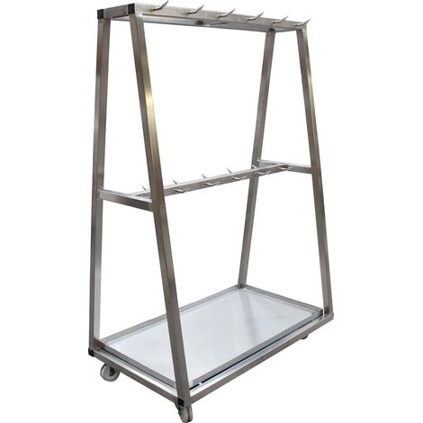 Chariot Detaillage Inox 304 - 2 Niveaux de Barre - L2G