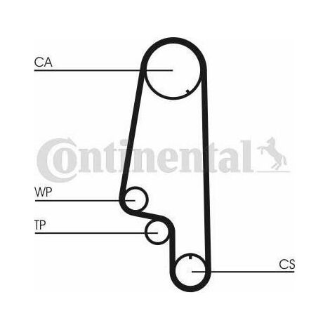 Pompe à eau + kit de courroie crantée Continental CT846WP1 SEAT (1/2)