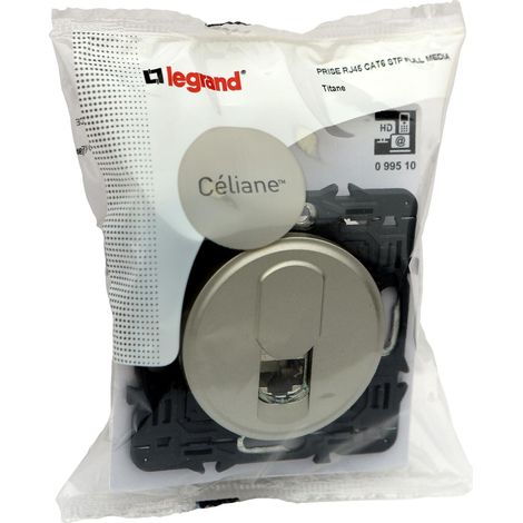 PRISE RJ45 CATEGORIE 6 STP CELIANE TITANE LEGRAND 099510 (1/2)