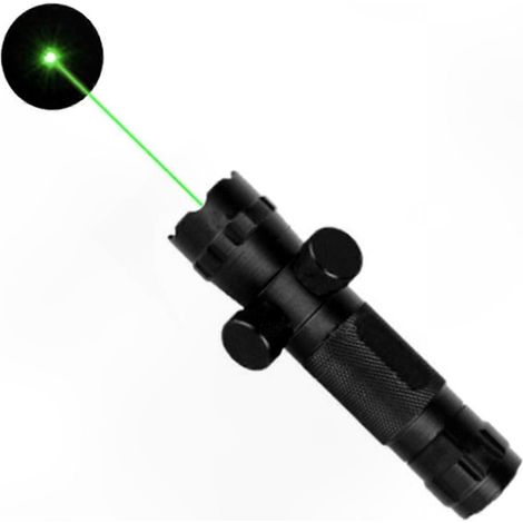 Viseur laser vert réglable avec calibrateur infrarouge pour alignement manuel vertical (haut/bas/gauche/droite) noir