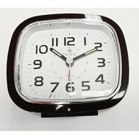 Quarz-Wecker 6122, dunkelbraun, Pacific