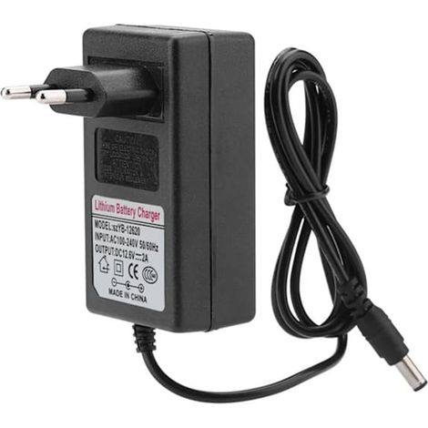 KLVGTIFS PU - Chargeur de remplacement pour batterie lithium-ion : adaptateur secteur 12,6 V CC 2 A