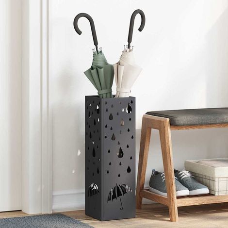 Sonnenschirmhalter Schwarz 15,5 x 15,5 x 49 cm Metall