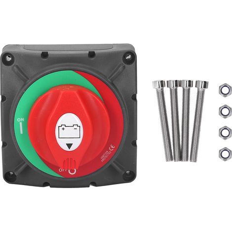 Coupe-batterie isolateur à haute conductivité pour gros équipement, interrupteur à molette en ABS, arrêt d'alimentation robuste (1/5)