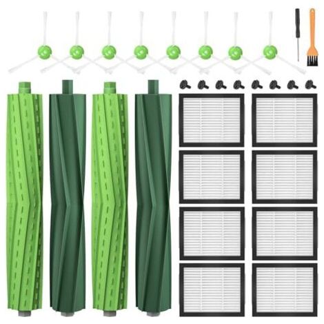 Lot de 22 accessoires pour iRobot Roomba i7 i7+ i3 i3+ i4 i4+ i6 i6+ E5 E6 E7, pièces de rechange pour aspirateur iRobot Roomba E/I