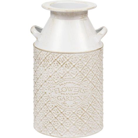Pot à Lait en Métal "Tino" 31cm Blanc (1/4)