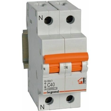 LEGRAND 419930  Magnetotérmico vivienda RX3 1P + N 6kA 40A