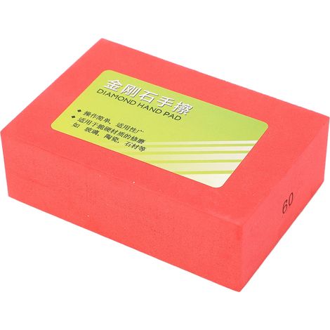 Tampon de polissage diamanté à grain 60, résistant à l'usure et réutilisable, pour le ponçage du métal et de la pierre. (1/5)