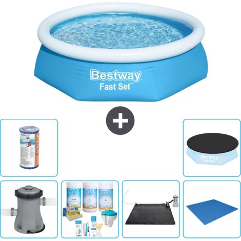 Bestway Piscina Bestway Fast Set Rotonda - 244x61 cm - 8-pezzi  S21398 (1/5)
