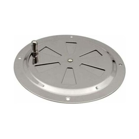 Grille de ventilation ronde en acier inoxydable, aération ronde réglable, grille d'aération à persiennes en acier inoxydable pour fumeurs, camping-cars, maisons, yachts, diamètre 125 mm, 1 pièce (1/4)