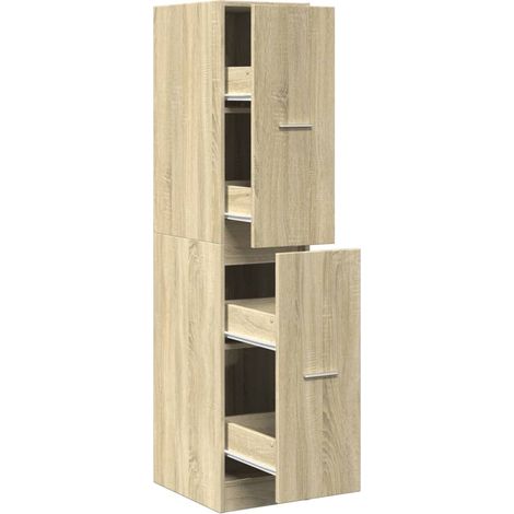 Meubles de Rangement,Armoire d'apothicaire Chêne Sonoma 30x41x144,5 cm Bois d'ingénierie CFW133210 (1/5)