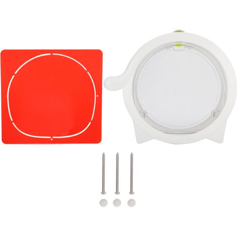 Toivize Accessoire pour porte en forme de chats en plastique – Permet aux animaux domestiques d’entrer et de sortir librement, interrupteur rotatif, couleur blanche (1/5)