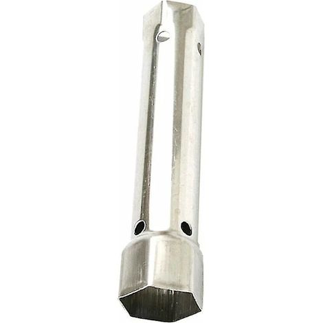 Clé à douille (34 mm + 40 mm) pour la réparation de robinets, écrou de robinet, 2 en 1, clé à douille, clé à douille pour douche, outil de réparation durable (argenté) (1/3)
