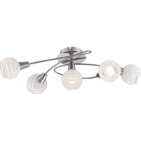 Globo - plafón - Elliott - níquel - metal - E14LED - 54341-5 (1/4)
