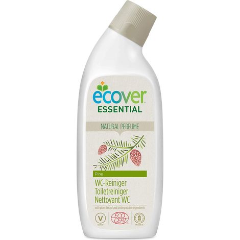 Essential Nettoyant WC, Nettoyant Pour Salle de Bain Certifié Biologique par Ecocert, Parfum Pin, Bouteille de 750 ml (1/5)