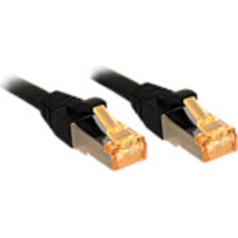 LINDY 47309 RJ45 Netzwerkkabel, Patchkabel CAT 6 S/FTP 2.00 m Schwarz 1 St.