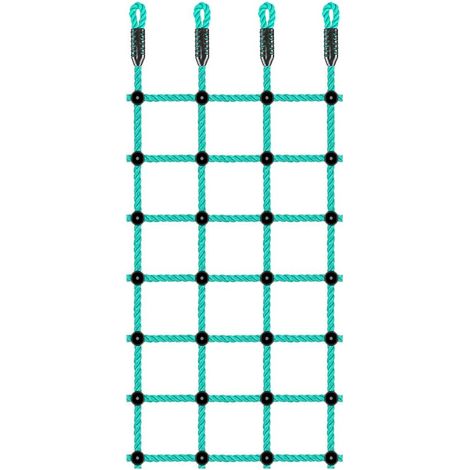 Filet Escalade Enfant, 196 x 76cm Portique d'escalade Aire Jeu éChelle Corde Nylon Jeux D'ExtéRieur BalançOire pour Enfants Aire Jeux Cabane Accessoires D'EntraîNement (1/5)