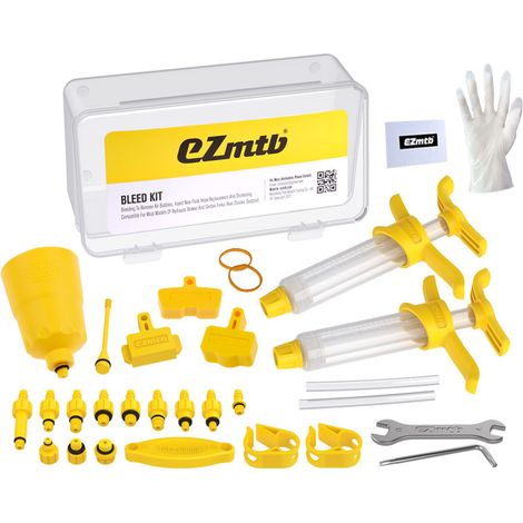 Bicyclette Frein Purge Kit, Hydraulique Disque Minéral Huile Kit pour Shimano, Magura, Tektro, Sram Séries, Professionnel Vélo Réparation Outils de (1/4)