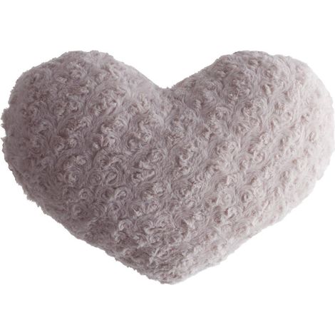 Cuscino cuore bouclette rosa 28x36cm - Atmosphera créateur d'intérieur