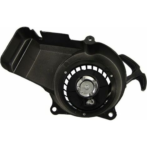 Avviatore a strappo in alluminio per mini ATV/scooter/moto da cross, colore nero, compatibile con la maggior parte dei motori a 2 tempi da 47cc e 49cc per mini moto/ATV/scooter. (1/3)