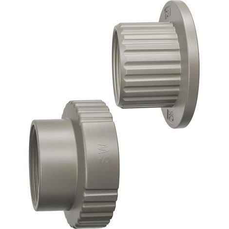 APEX Un ensemble de 2 adaptateurs robustes pour fontaine de piscine d'été, des tubes ondulés, des adaptateurs pour tuyau de piscine et des connecteurs pour buses de fontaine.