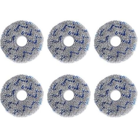 Tampons Nettoyage Doux Réutilisables 6 Pièces Tampons Remplacement Chiffons en Microfibre pour Aspirateur Robot T20 (1/5)