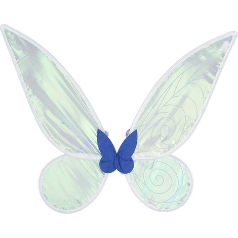 Ailes de fée papillon LED bleues scintillantes pour enfants, ailes d'ange lumineuses pour déguisement cosplay et accessoires photo (1/5)