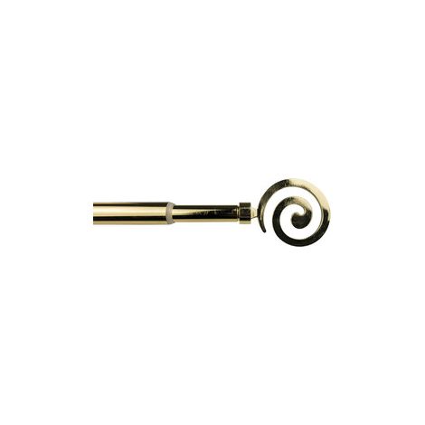 BASTONE METALLO D 12/9  70/120CM SPIRALE ORO Q.TA 6