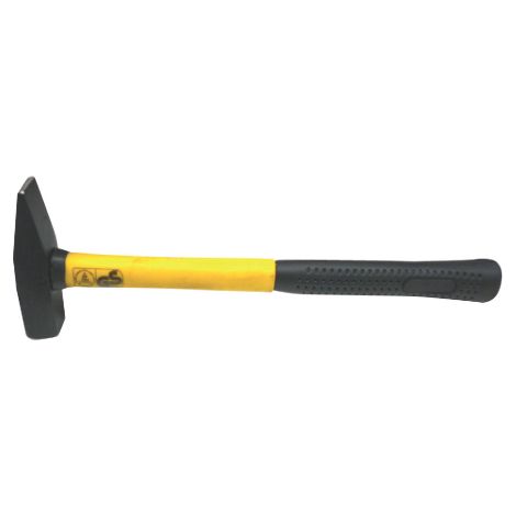 Marteau de me'canicien en acier a' tete carre'e et manche en re'sine 400 g normes allemandes type GSTUV