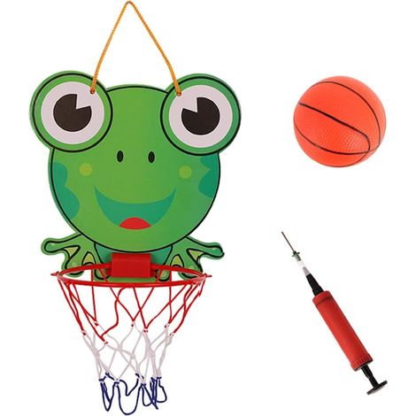 Mini panier de basket pour enfants, idéal pour jouer à la maison. (1/4)