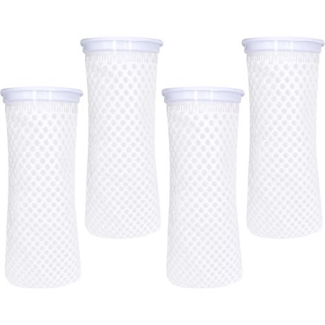 4Pcs 10.5 x 25 cm 150μm Aquarium Filtre Chaussettes, 3D Aquarium Filtre Chaussettes en nid d’Abeille, Aquariums, Étangs, Étangs de Corail, Sacs filtrants en Feutre Chimique (1/5)