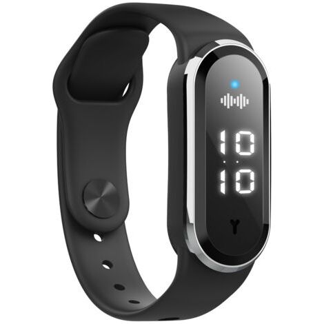 1pcs noir intelligent anti - insectes bracelet, montre électronique ultrasonique anti - moustique montre pour les personnes âgées, les enfants, les adultes et les femmes enceintes-Chrom (1/5)