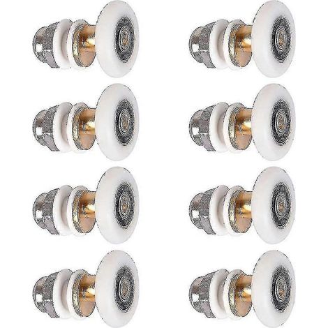 Roulettes de rechange pour porte de douche coulissante (8 pièces, 23 mm) (1/5)