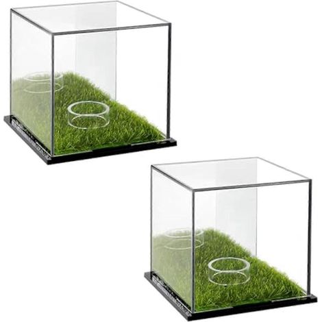 Golf-Displaybox aus Acryl, transparente Golf-Displaybox mit Sockel