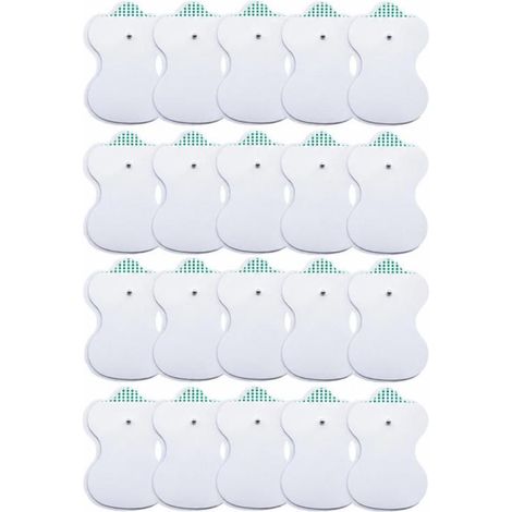 Irovami Électrode de rechange adhésive pour appareils TENS numériques, électrodes non tissées pour stimulateur musculaire TENS (1/5)