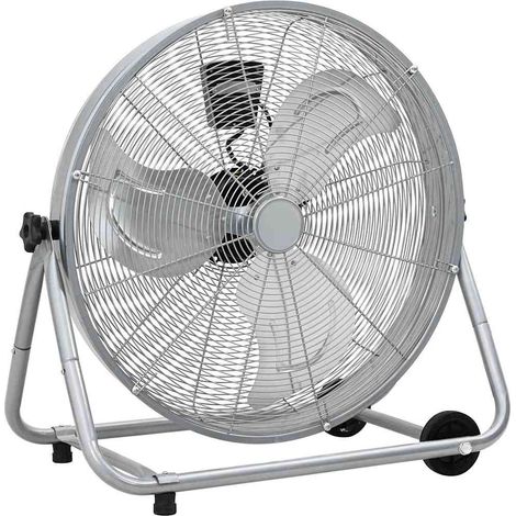 Trommelventilator Mit Rad Silber 73 x 42 x 70 cm Aluminium