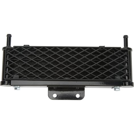 Refroidisseur d'huile moteur moto en aluminium, grille polygonale robuste, compatible voiture tout-terrain et quad 50cc-250cc, radiateur haute performance (1/5)