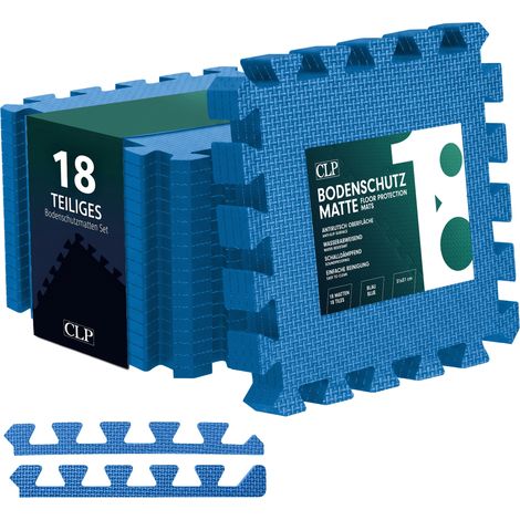 Bodenschutzmatte 31x31 cm Set blau 18er-Set (1/5)