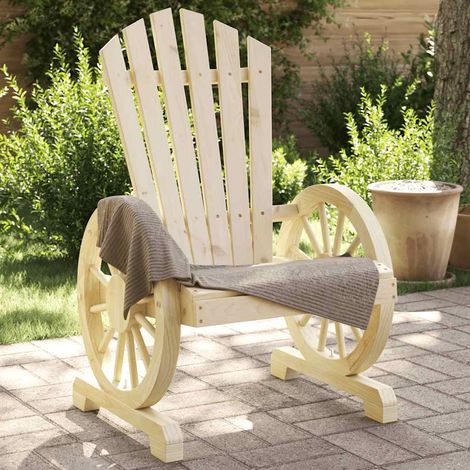 Lot de 2 Chaises de Jardin Adirondack en Bois de Sapin Massif Fauteuils d'Extérieur - PANGIVO (1/5)
