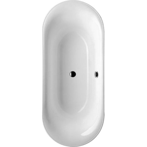 Villeroy & Boch – Baignoire simple Quaryl Oval Cetus Duo – Dimensions 1750x750mm – Profondeur 471mm – Avec pieds réglables 130-180mm – Blanc alpin